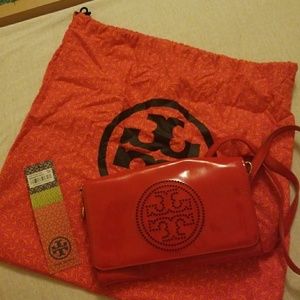 Tory Burch mini crossbody bag red